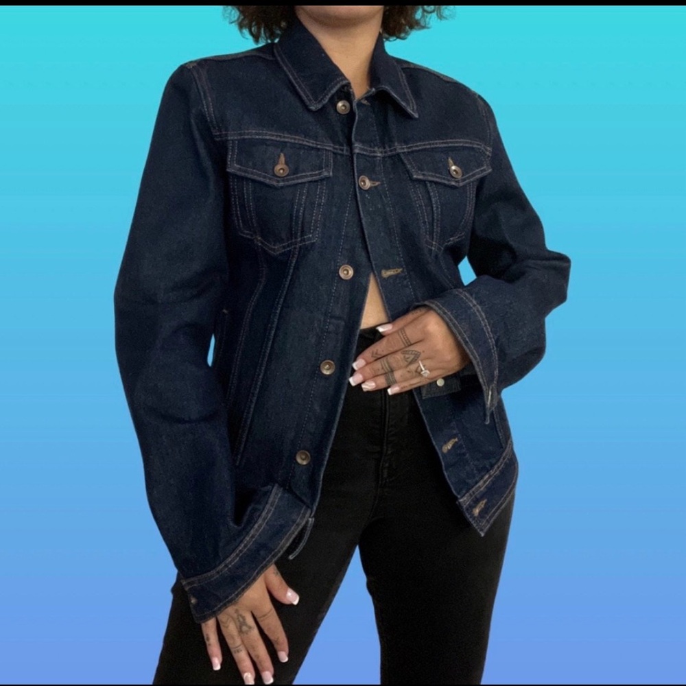 Topman Dark Blue Jean Jacket